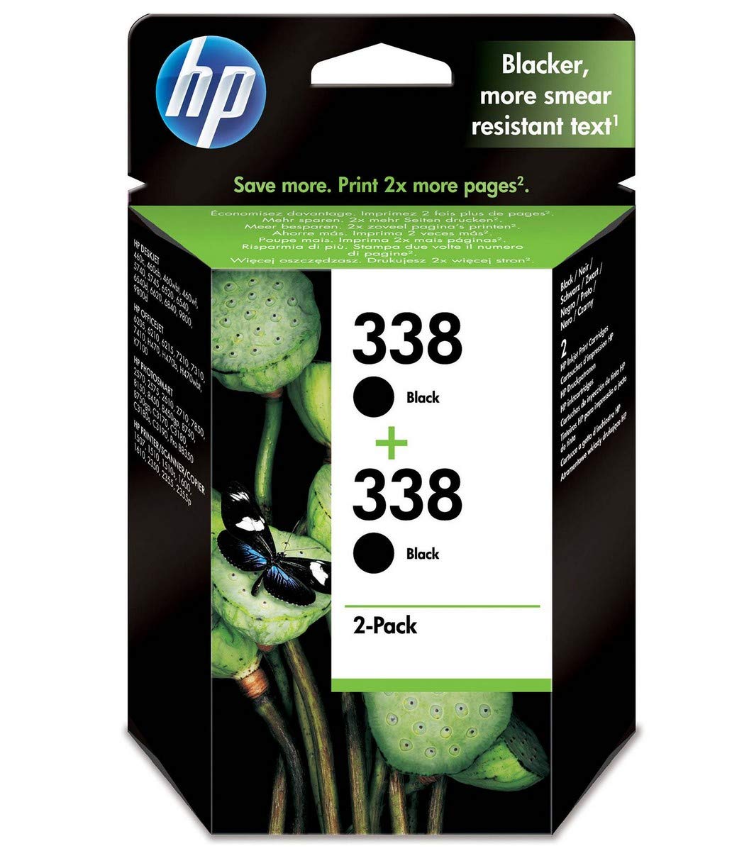 HP CB331EE 338 Original Ink Cartridges, Black, Multipack
