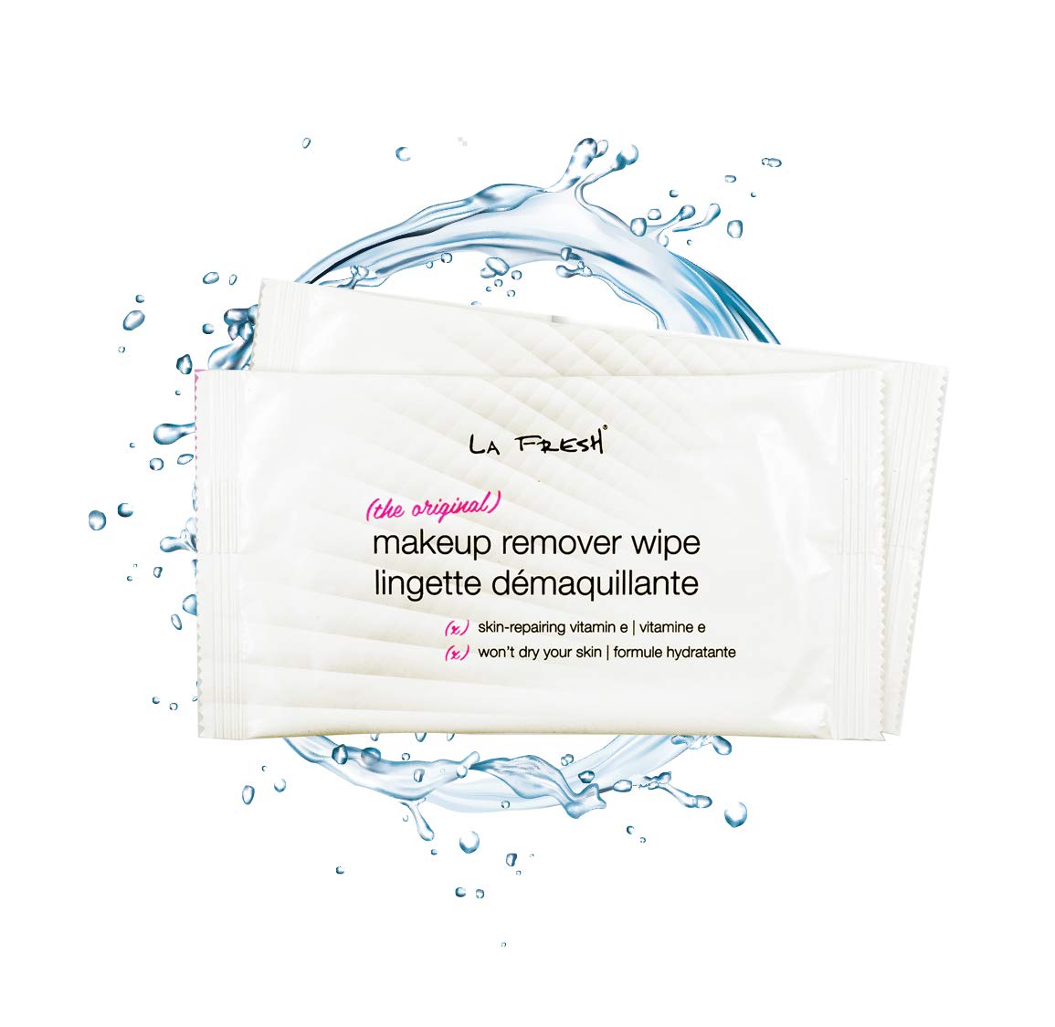 La Fresh Makeup Remover Cleansing Travel Wipes – Natural, Waterproof, Facial Towelettes With Vitamin E – Individually Wrapped & Sealed Packets (Large Size - 50 Count) : Face Makeup Removers : Beauty
