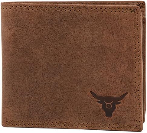 Jesse the Great' RFID-blocking genuine buffalo leather wallet in vintage style