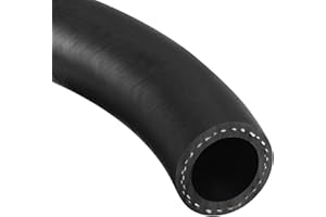 uxcell 25.5mm(1 Inch) ID Fuel Line Hose, 36mm OD 2ft Black Oil Hose for Small Engines