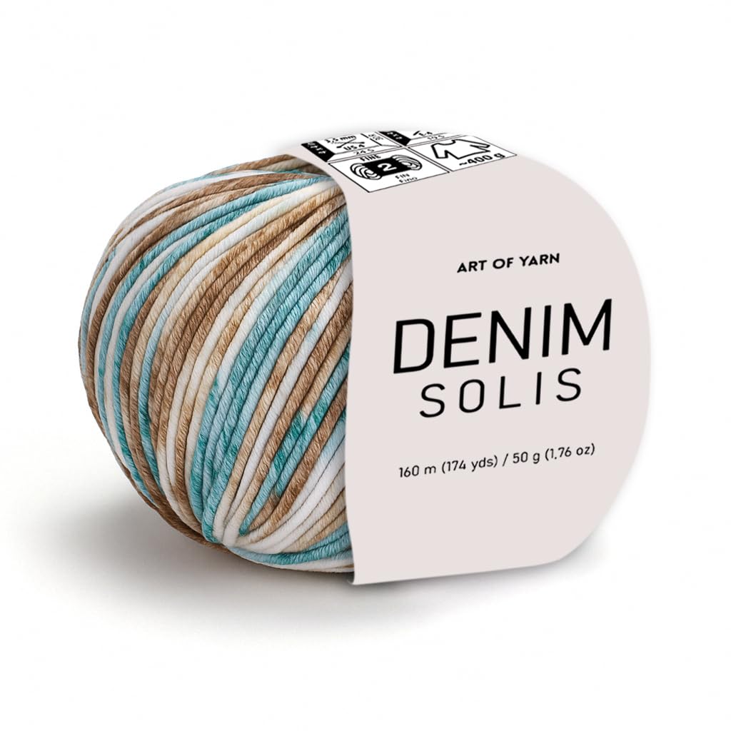 Photo 1 of Variegated Yarn 55% Cotton,45% Poliacrylic,50g(1.76 Oz),160m(174 Yds) Soft & Smooth Yarn Sport – Fine(2) for Crocheting, Knitting, Amigurumi,Blankets,Garments (Berry Twist, Denim Solis Pack 1)