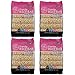 Crunchy Puffed Rice Cracker Bar, Snack Roll Made from Real Rice Gluten-Free, 5 Treats (Pack of 4) - Honey Butter Flavor