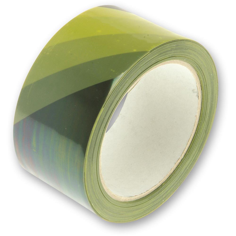 Faithfull TAPEHAZBY Hazard Warning Safety Tape - Black/Yellow