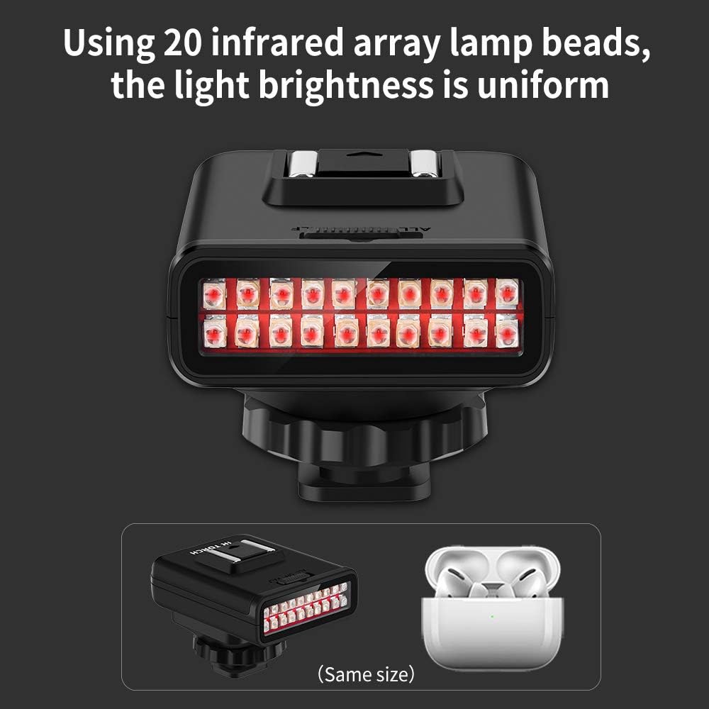 ORDRO LN-3 IR Light USB Rechargeable Infrared Night Vision Infrared Illuminator Replacement for DSLR Camera Photography Lighting Accessory - Image 5