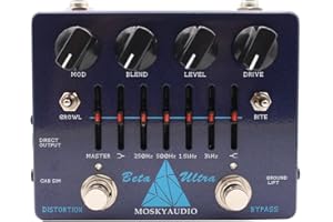 Vasiumic For Ultra Bass Distortion Preamp with Dual Circuits, Active 6-Band For EQ, Headphone and Direct Outputs, Cabinet Emu