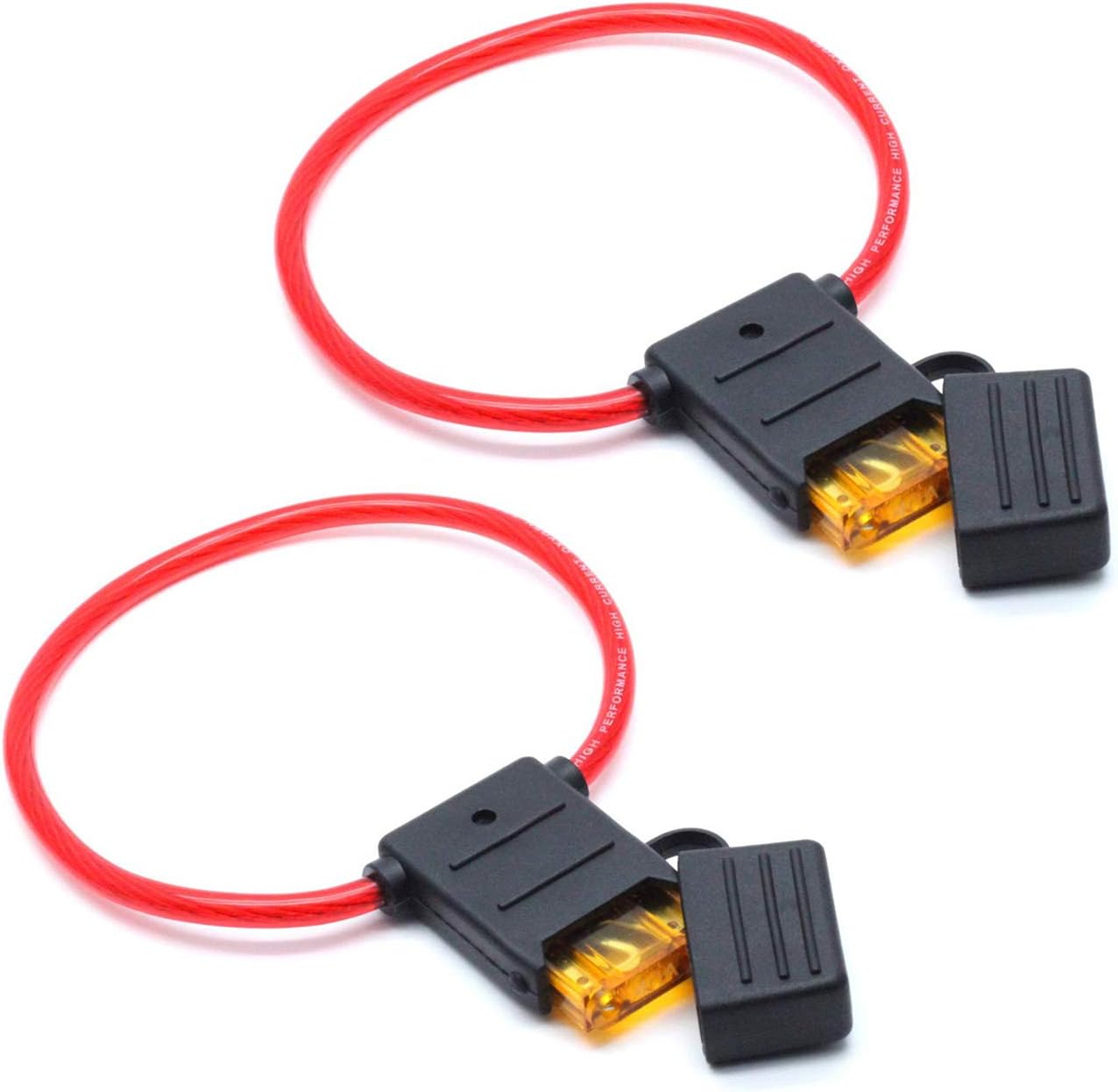 2 Pcs Automotive in-line Blade Fuse Holder for Large Vehicles 40 Amp Automotive Blade Fuse 8 AWG 40A (MAX-40)