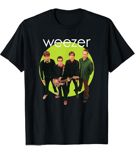 Amazon.com: Weezer - Blue Album Anniversary Tracklist T-Shirt