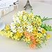 Riverbyland Artificial Daisy Flowers Assorted Colors Bunches of 8