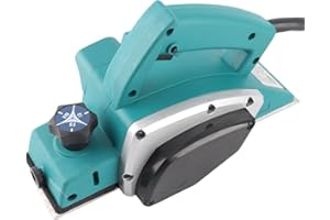 Electric Wood Planer Hand Held, 3-1/4-inch 600W 6-Amp 13000-16000Rpm Powerful Portable Woodworking Electric Planer with Adjus