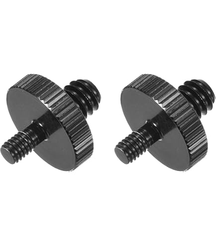 dedepeng 2 viti standard da 1/4''-20 maschio a M5 M6 M8 M10 filettatura esterna adattatore per montaggio fotocamera, vite di conversione DSLR fotocamera fotocamera accessori