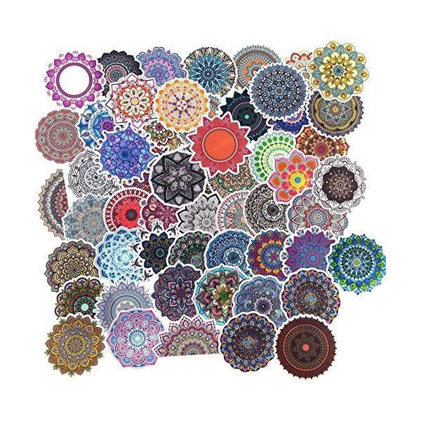 Download Decor Production Pack Of 100 Vinyl Waterproof Multipurpose Mandala Art Stickers For Kids Scrapbooking Waterbottles Shailzatoys