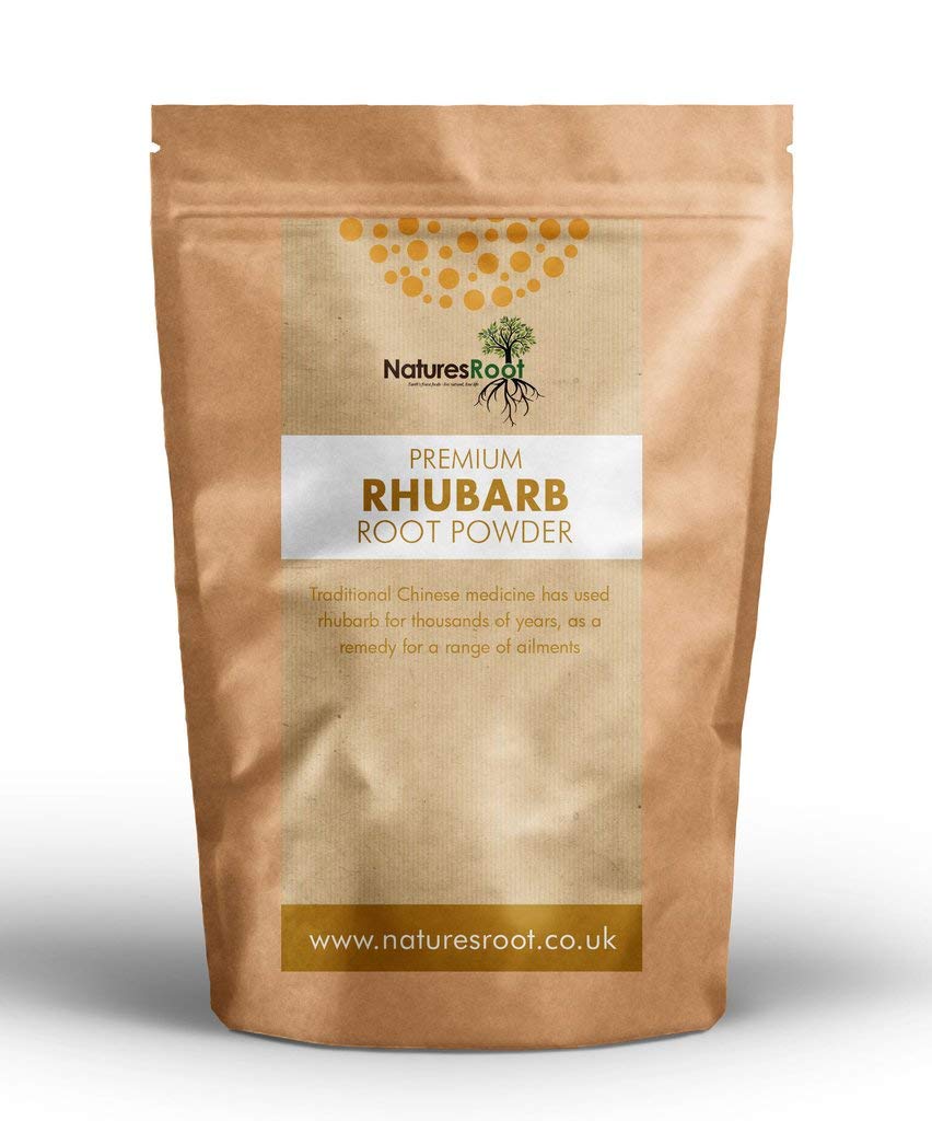 Nature’s Root Rhubarb Root Powder 500g - Rheum Palmatum | Natural Herb | Vegan Friendly