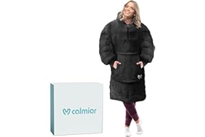 Calmier Wearable Weighted Blanket Hoodie 10Lb – Weighted hoodie for anxiety - weighted sweatshirt