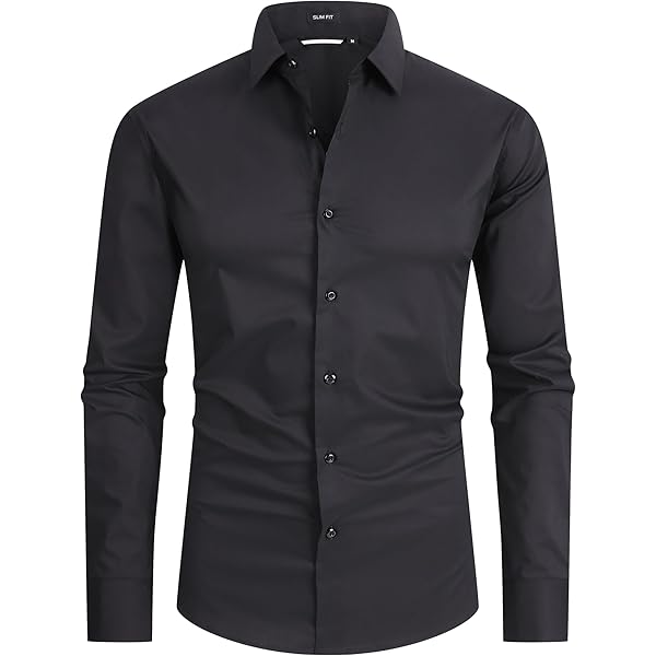 PJ PAUL JONES Camisa Negra Con Botones Para Hombre, De