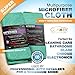 Glacier Microfiber Cleaning Cloth Safely and Easily Cleans Any Surface Green 3 Large 24X16