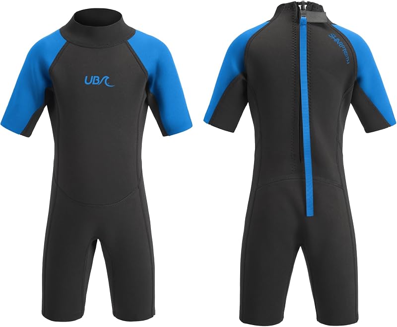 Urban Beach Sharptooth Shorty Wetsuit Blue M 2MM Unisex Youth Kids