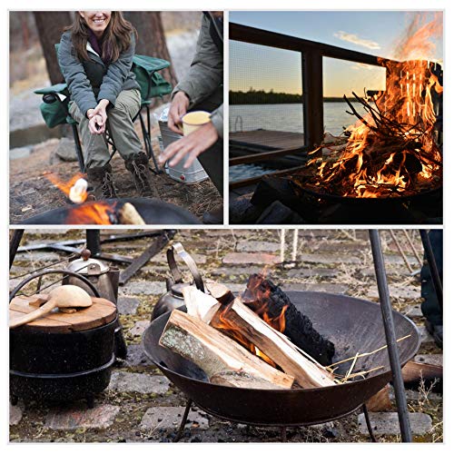 REDCAMP Swing Grill Campfire Cooking Stand BBQ Grill for Outdoor Picnic