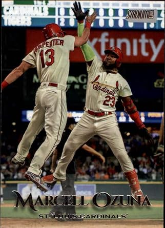 Amazon Com 2019 Topps Stadium Club 282 Marcell Ozuna St