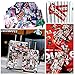 Supreme Sticker 100 PCS Supreme Waterproof and Oil Proof Sticker Decal for Skateboard Laptop Toy car Luggage (Red+Black) (RED+Black)