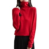Chanyarn Women's 100% Merino Wool Seamless Sweater Turtleneck First-Line Ready to Wear Long Sleeve Knitted Pullover Tops