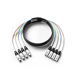PRORECK 15ft Snake Cable, 4-Channel Shielded Audio