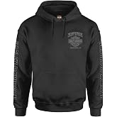 Harley-Davidson Men's Road Pilot Cotton Blend Fleece Pullover Hoodie, Black