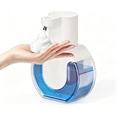 Ipefan Automatic Soap Dispenser Touchless,Rechargeable Foaming Soap Dispenser,15oz/420ml Smart Hand Soap Dispensers,4-Level Adjustable,Wall Mount for Bathroom Kitchen Dish Soap,Hands-Free