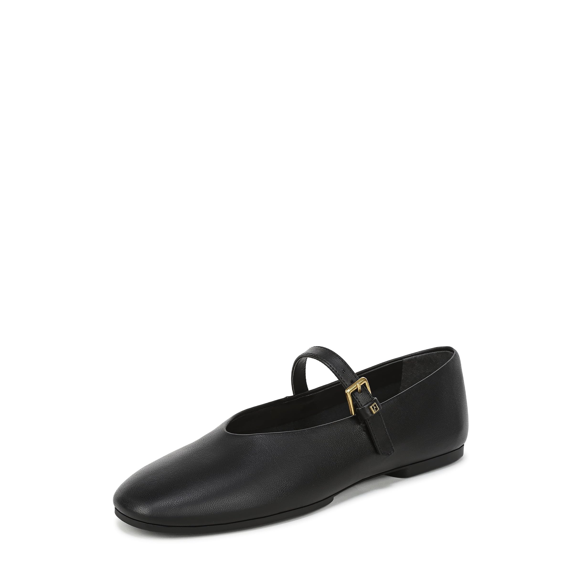Franco Sarto Women’s Odilia Mary Jane Flat Black Leather 7 M