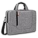 BRINCH 15.6 inch Laptop Computer Case Cover Sleeve Shoulder Strap Bag with Side Pockets Handles and Detachable for Laptop/Notebook/Netbook/Chromebook,Colour Light Grey