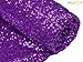 ShinyBeauty Aisle Runner Tape-Purple-4FTX15FT,Shimmer Sequin Fabric Wedding Floor Runner,Glitter Carpert Runner(Purple)