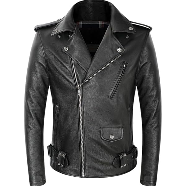 Men's Biker Rider Motorcycle Motorbike Rocker Retro Genuine