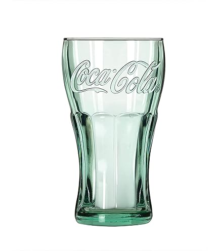 Libbey Coca-Cola 16-3/4-Ounce Glass Tumblers, Georgia Green, Set