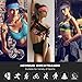 Sport Headband，Athletic Headband，Yoga Headbands, Sport Fitness Sweatband GYM NON Slip Wicking Stretchy Lightweight Crossfit Workout Running football Cycling Hiking Facial Men Women Unisex 7 Pieces