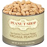 Sea Salt and Cracked Pepper Virginia Peanuts 18 oz