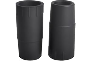 Aigemsi (2-Pack) A20017 Rubber Hose Adapter, Compatible with Fluval 304, 305, 306, 307, 404, 405, 406, 407 Canister Filters with Ribbed Hosing