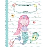 Primary Composition Notebook Grades K-2: Draw and Write Story Journal, Dotted Midline and Half Page Picture Space | Early Childhood Preschool Kindergarten to 2nd Grade Creative Writing