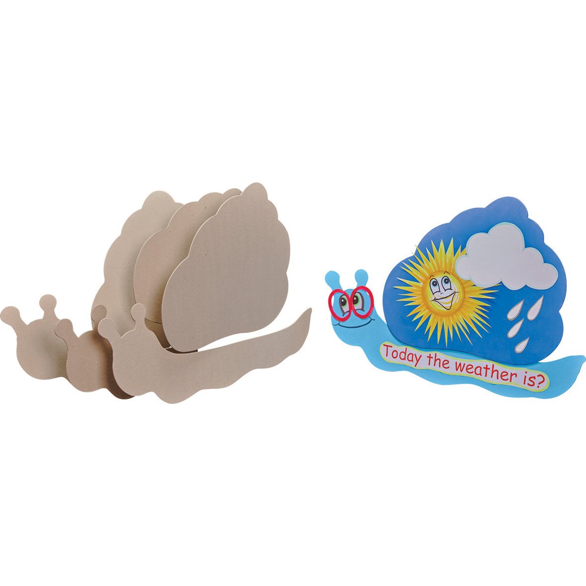 Springboard Giant Greyboard Snail Shapes for Classroom Display - Pre-Cut Card Shapes - Classroom Decorations and School Supplies for Teachers - Arts and Crafts for Kids - 3-Pack - 60 x 40 cm