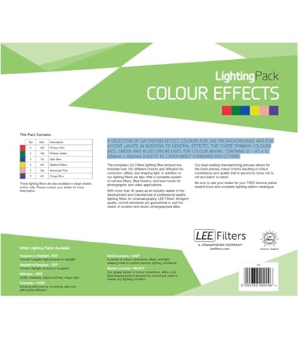 Lot De 14 Feuilles Filtrantes En Gel De Correction De Couleur