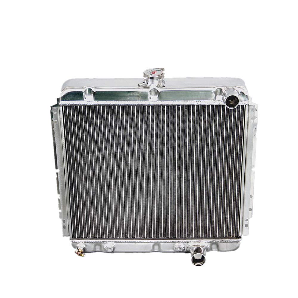 KKS Polished Aluminum Radiator compatible with 1967 1968 1969 Mercury Cougar 20" Core Small Block