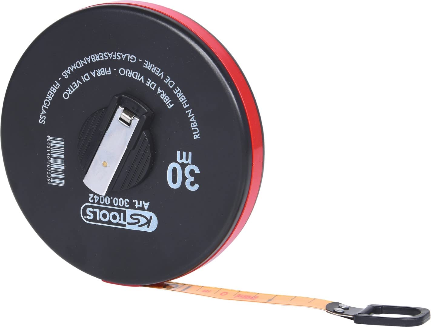 KS Tools 300.0042 30m Enclosed Glassfibre Tape Measure