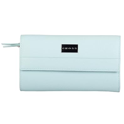 Cross Women Genuine Leather Bi-Fold Flap Wallet with Rear Zip Pocket - Spanish Summer Range