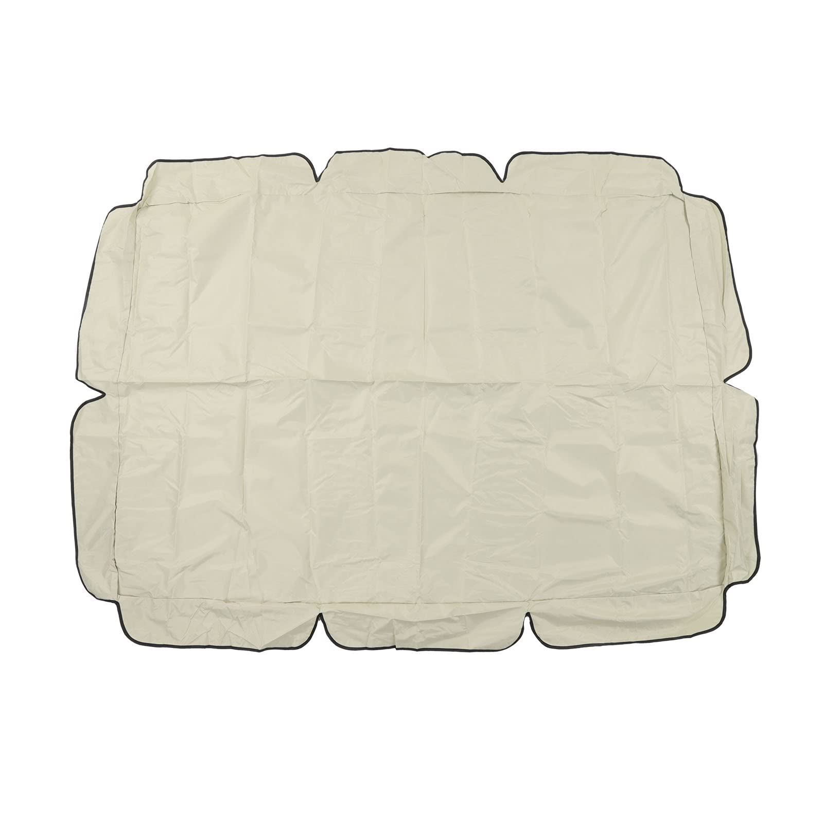 TITA-DONG Outdoor Swing Canopy Replacement Cover, 420D Silver Coated Oxford Fabric Replacement Canopy Top Cover, Waterproof Replacement Canopy for Patio Yard Seat(Beige)