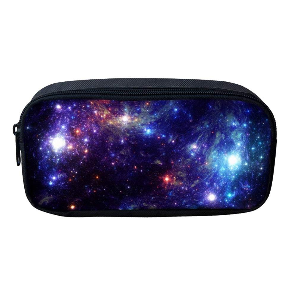 Showudesigns Galaxy Star Pencil Case for Boys Children Girls Pen Pouch School Supplies