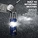 MalloMe Camping Lantern Green Blue 2 Pack Lanterns for Power Outages, Camping Lights for Tent Hanging, Camp Light Tent Lamp Emergency Battery Powered LED Lantern (Rechargeable Batteries Not Included)
