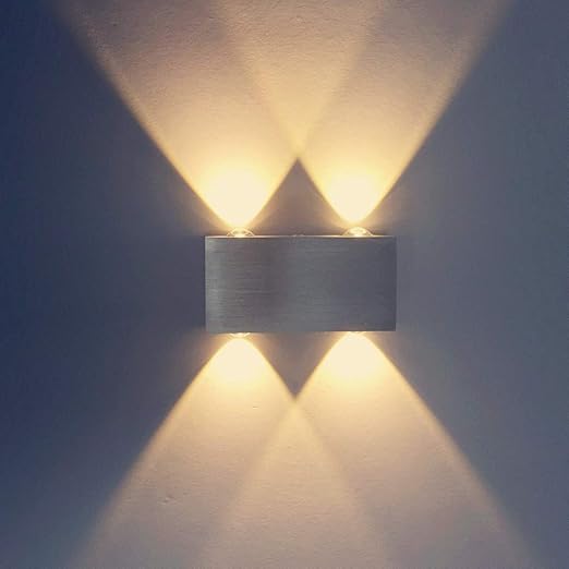 Louvra 4W Up Down Wall Light Rectangle Wall Uplighters Modern Interior