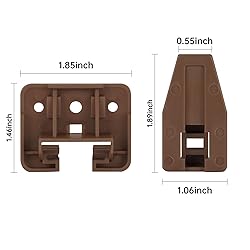 homdiy 4 Pack Plastic Drawer Slides Track Guide and