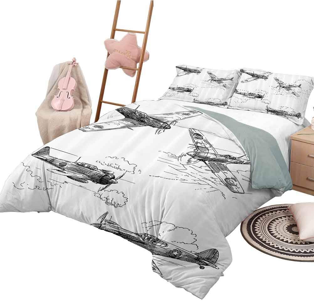 HouseLook Comforter Bedding Cover Airplane Decor Collection