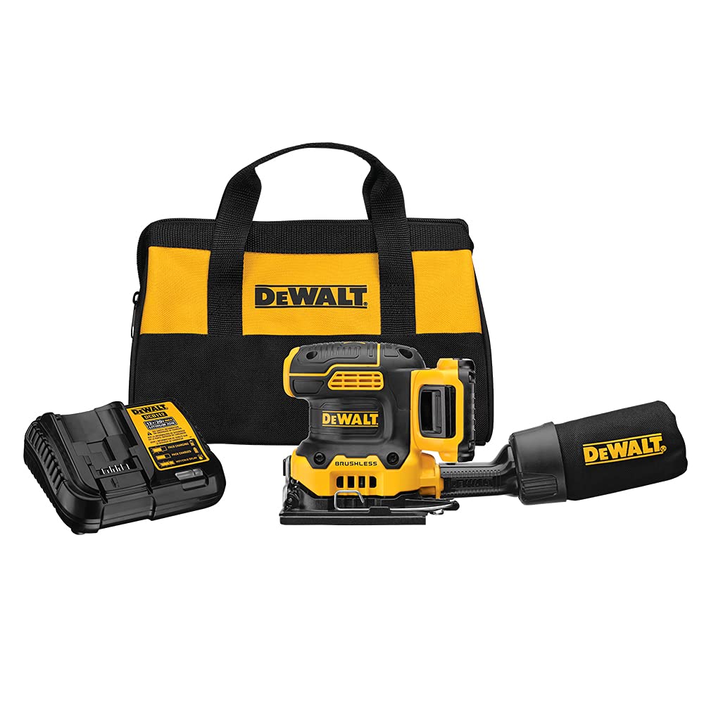 DEWALT DCW200D1 20V MAX XR Cordless 1/4 Sheet Variable Speed