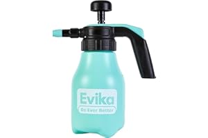 EVIKA DO EVER BETTER Handheld Garden Pump Sprayer - 0.4 Gallon Pressure Sprayer with Adjustable Nozzle for Home Cleaning and Precise Plant Spraying in Lawn and Yard - 1.5L Capacity
