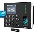 NGTeco Time Clocks for Employees Small Business, W3 2.4GHz WiFi Biometric Fingerprint Time Card Machine, Office Punch Clock Automatic in and Out with iOS/Android App No Monthly Fees
